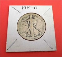 1919-D Walking Liberty 50 Cent Coin