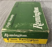 (20) Rounds of Remington 6mm Ammo