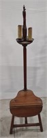 (AN) Wooden Candle Stand w/ Seat approx 55"H