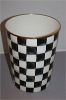 MACKENZIE CHILDS METAL WASTEBASKET