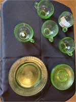 Hazel Atlas depression green Glassware - 5