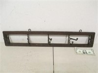 Vintage Wall Hanging Framed Coat Rack