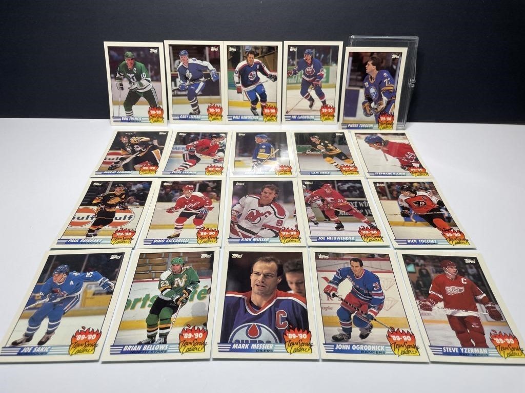 Topps team scoring leaders 1989-90 set