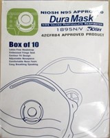Box of 10 DuraMask Valved Particulate Respirators