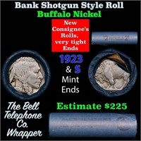 Buffalo Nickel Shotgun Roll in Old Bank Style 'Bel