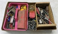 Box w/ Screwdrivers, Wrenches, Nut Drivers, Etc.