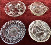 Lot of Glass Bowls/Plate