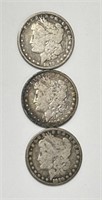 1878 & (2) 1880 Morgan Silver Dollars