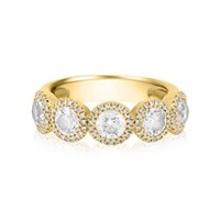 14K YELLOW GOLD 3.50CT DIAMOND RING