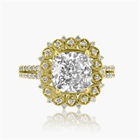 14K YELLOW GOLD 3.00CT DIAMOND RING