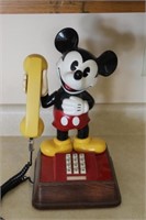 Vintage Mickey Mouse Push Button Phone