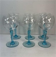 (6) BOMBAY SAPPHIRE EAST GIN GLASSES