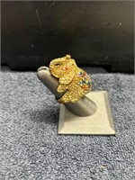 Vintage Elephant Jewelry Ring