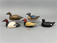 5 Jim Balzer Miniature Duck Decoys
