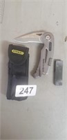STANLEY QUICK SLIDE SPORT KNIFE WITH SHEATH & SHAP