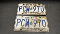 Ontario License plates