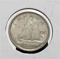 Canada 1942 10c Silver