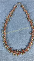 14kt Gold Necklace w/ Gemstones