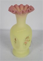 Fenton 7" Vase Hand Painted