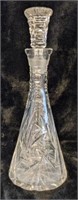 Crystal decanter, measures 14.5" tall with