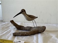 Vintage Carved Bird - Art on Driftwood