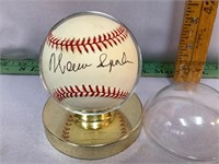 Warren Spahn signed baseball