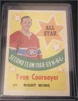 1969 O-Pee-Chee #221 Yvan Cournoyer Hockey Card