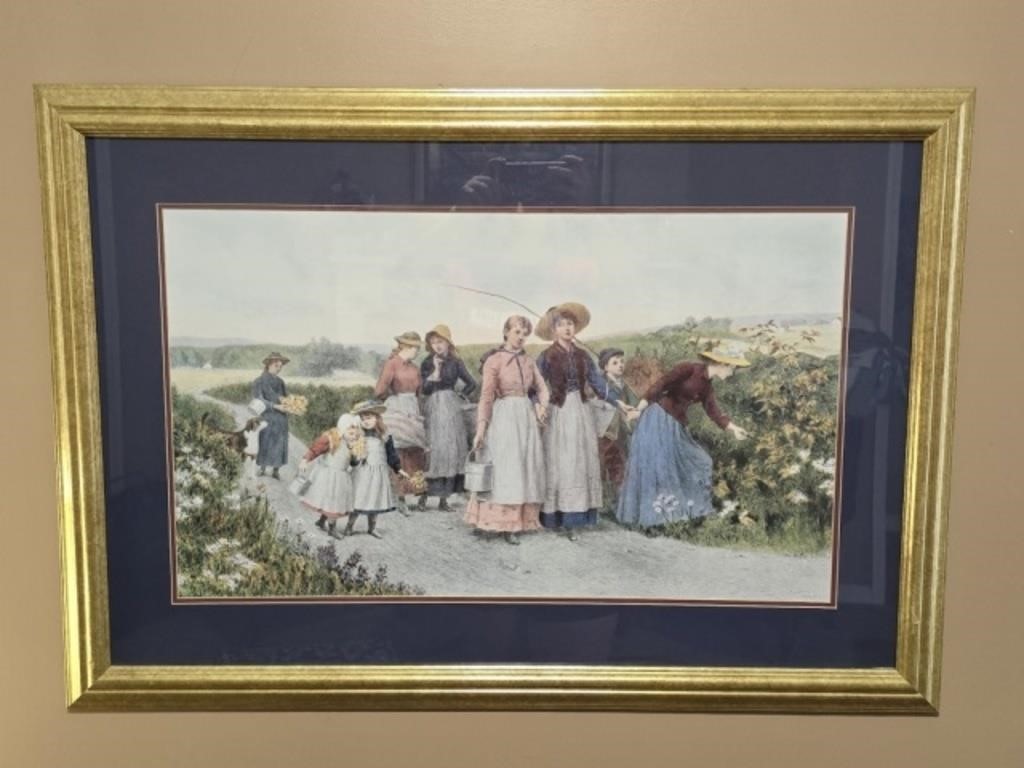 Large Framed Jennie Brownscombe Print