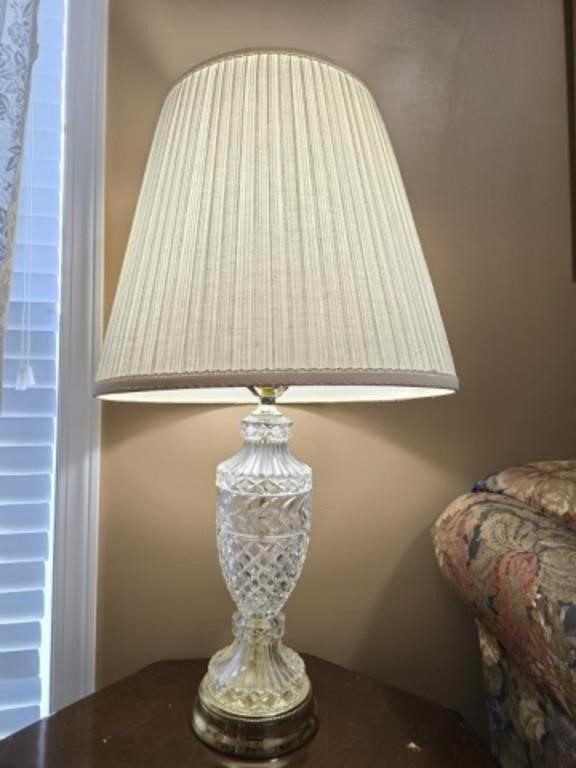 Decorative Crystal Base Lamp with Shade