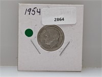 1954-S 90% Silv Roos Dime