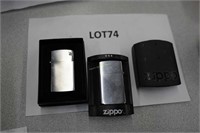 2-Zippo lighters, appear unused