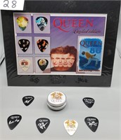 Queen Guitar Pick Set. 6Picks, Back Stage Pass