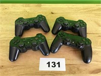 Lot of 4 PlayStation Controllers