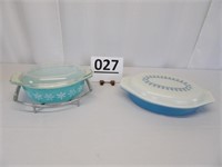 Pyrex Covered Casserole & Divided Dish