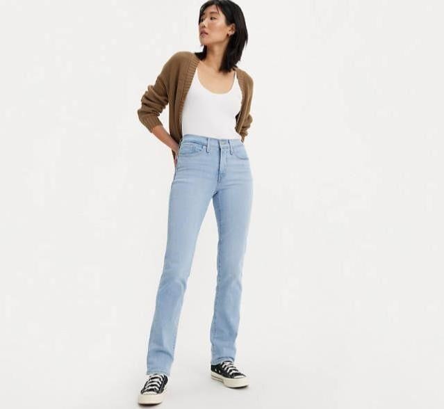 $100-SIZE 12M LEVIS HIGH-RISE STRAIGHT JEANS