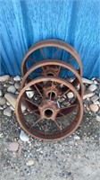 3- 20" Iron Wheels