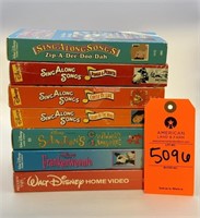 Lot of Family/Disney VHS Sing-A-Long Disney, The L