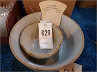 Stoneware bowls,