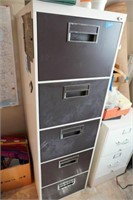 5 drawer metal filing cabinet