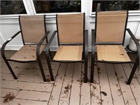 (3) Outdoor Patio Chairs