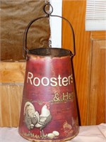 Tall Rooster bucket 22"