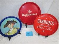 Budweiser Beer Tray - Piels Tray - Gibbons Tray