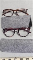 +125  Reading Glasses (2 pair new)