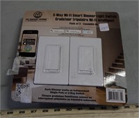 3 way wifi Smart dimmer Light switch (2 pack)