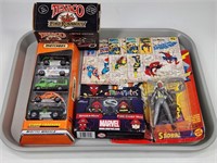 MATCHBOX, MARVEL, TOY BIZ, ERTL TEXACO