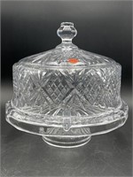 DUBLIN CRYSTAL COLLECTION LARGE CAKE STAND & COVER