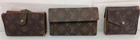 3 LV style wallets in very used condition