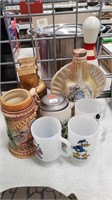 Disney Character Mugs, Steins, and Decanters