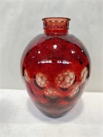 Wheaton red vase 8.5 tall