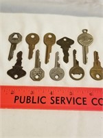 Bag #4- 10 Vintage Vehicle Keys